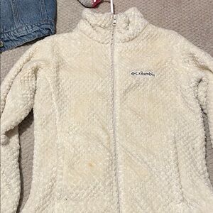 Columbia Off-White Fleece Jacket